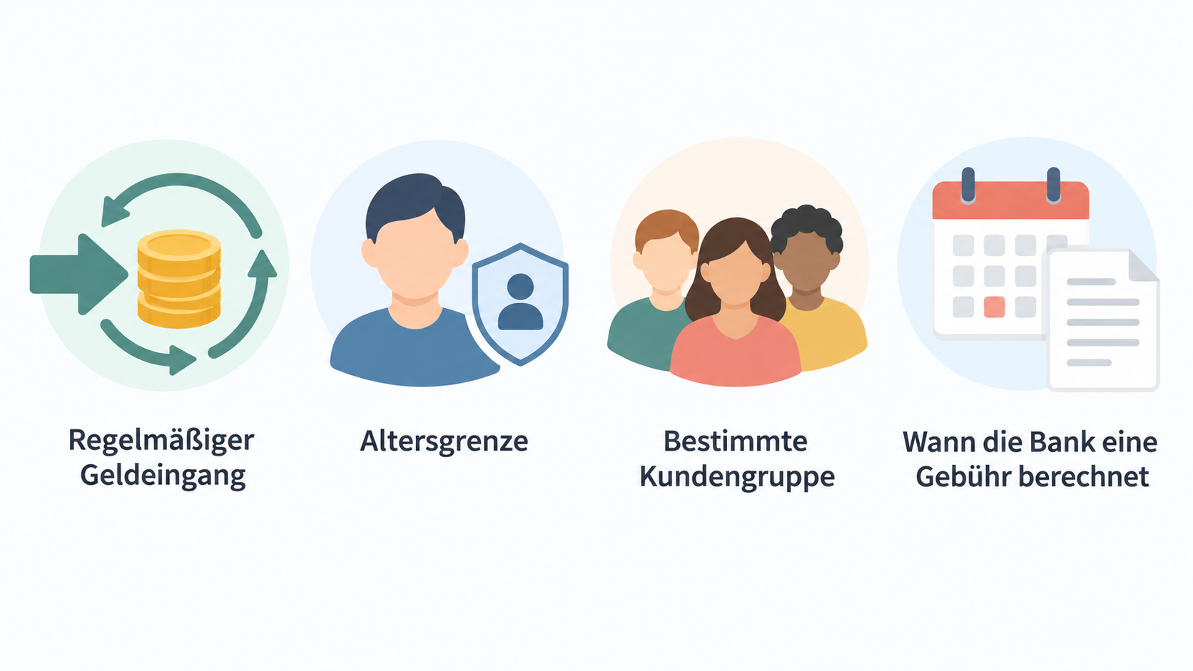 Eine nummerierte Checkliste zeigt die drei Prüfungen aus dem Abschnitt: Was als Geldeingang zählt, ob Ausnahmen für Ausbildung oder Studium gelten und ob die Bedingung dauerhaft